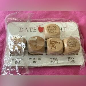 Date Night Dice Set - Natural Wood